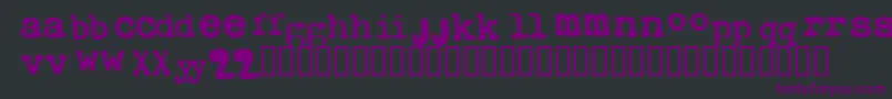 Xtctype Font – Purple Fonts on Black Background