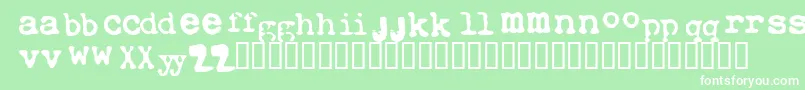Xtctype Font – White Fonts on Green Background