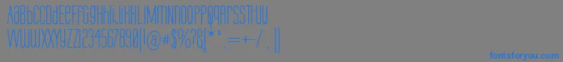 LabtopUnicaseUpper Font – Blue Fonts on Gray Background
