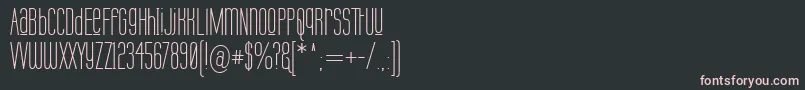 フォントLabtopUnicaseUpper – 黒い背景にピンクのフォント