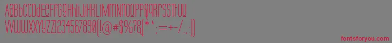 LabtopUnicaseUpper Font – Red Fonts on Gray Background