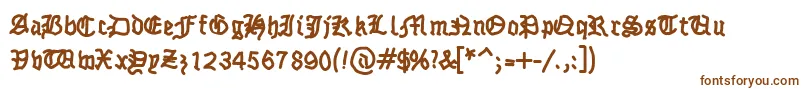 Fraktsketch Font – Brown Fonts on White Background