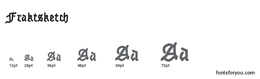 Fraktsketch Font Sizes