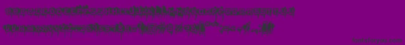 BloodblocksProject Font – Black Fonts on Purple Background