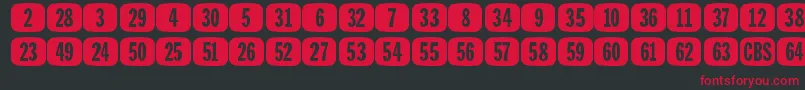 TeeVeeSetJl Font – Red Fonts on Black Background
