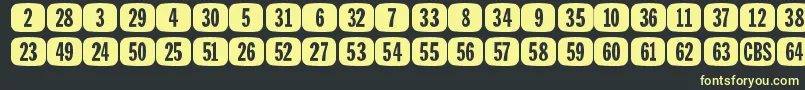 TeeVeeSetJl Font – Yellow Fonts on Black Background