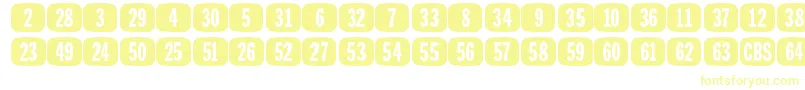 TeeVeeSetJl Font – Yellow Fonts on White Background
