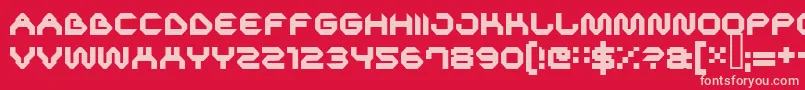 SuperfluidSoft Font – Pink Fonts on Red Background