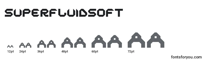 Размеры шрифта SuperfluidSoft