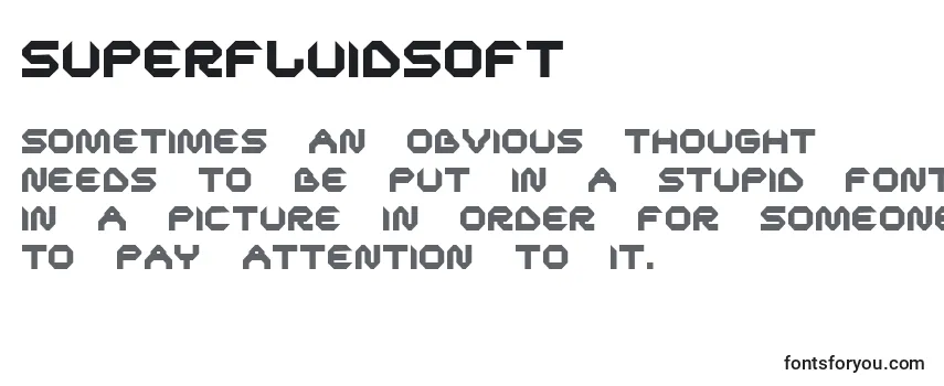 Обзор шрифта SuperfluidSoft