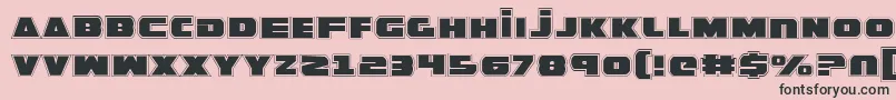フォントGuardianPro – ピンクの背景に黒い文字