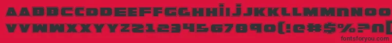 フォントGuardianPro – 赤い背景に黒い文字