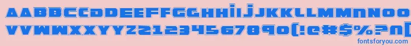 GuardianPro Font – Blue Fonts on Pink Background