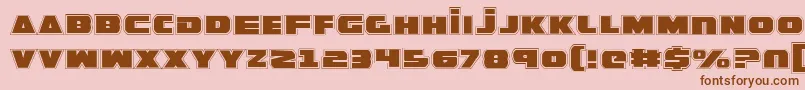 GuardianPro Font – Brown Fonts on Pink Background