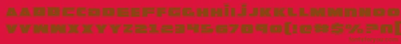 GuardianPro-fontti – ruskeat fontit punaisella taustalla