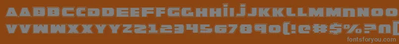 GuardianPro Font – Gray Fonts on Brown Background