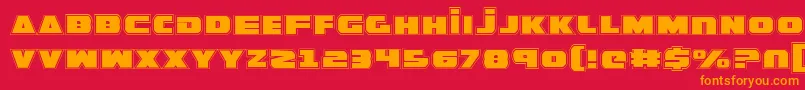 GuardianPro Font – Orange Fonts on Red Background