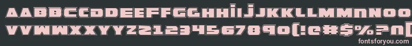 Шрифт GuardianPro – розовые шрифты на чёрном фоне