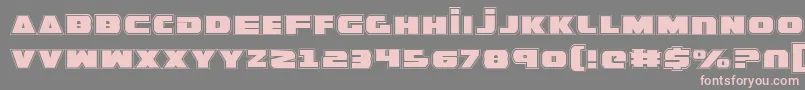 Шрифт GuardianPro – розовые шрифты на сером фоне