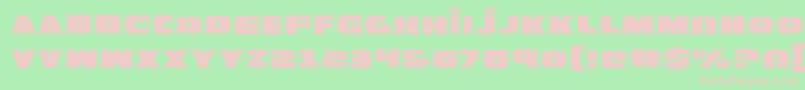 GuardianPro-fontti – vaaleanpunaiset fontit vihreällä taustalla