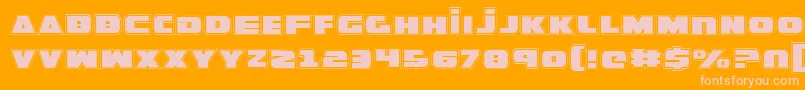 GuardianPro Font – Pink Fonts on Orange Background