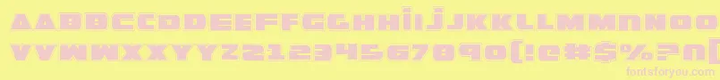 GuardianPro Font – Pink Fonts on Yellow Background