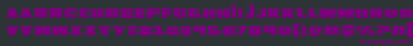 GuardianPro-fontti – violetit fontit mustalla taustalla