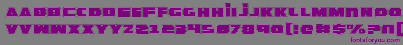 Шрифт GuardianPro – фиолетовые шрифты на сером фоне