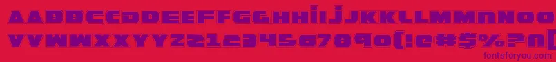 GuardianPro Font – Purple Fonts on Red Background