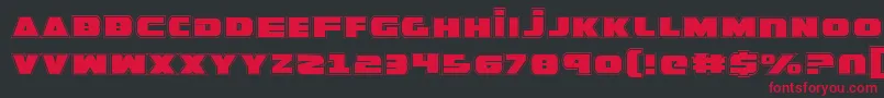 GuardianPro Font – Red Fonts on Black Background