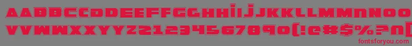 GuardianPro Font – Red Fonts on Gray Background