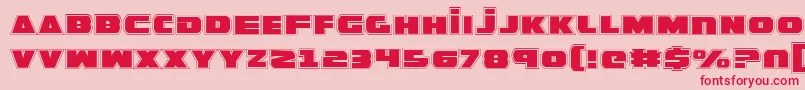 GuardianPro Font – Red Fonts on Pink Background