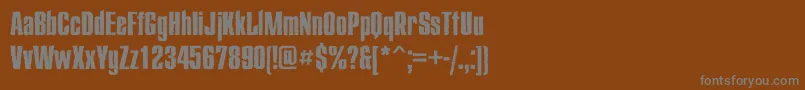 Starroughc Font – Gray Fonts on Brown Background