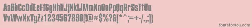 Starroughc-Schriftart – Graue Schriften auf rosa Hintergrund