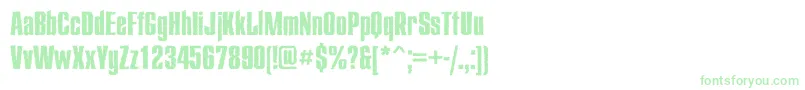 Starroughc Font – Green Fonts on White Background