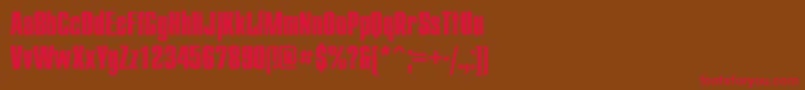 Starroughc Font – Red Fonts on Brown Background