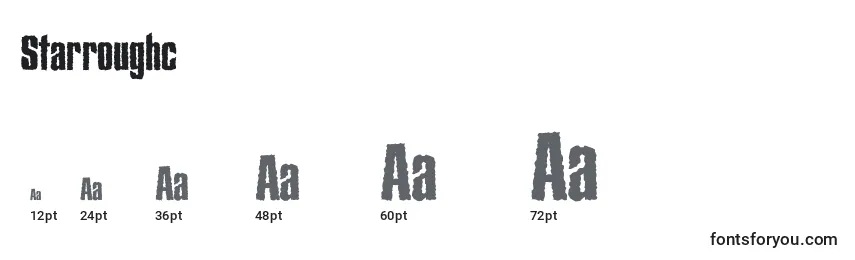Starroughc Font Sizes