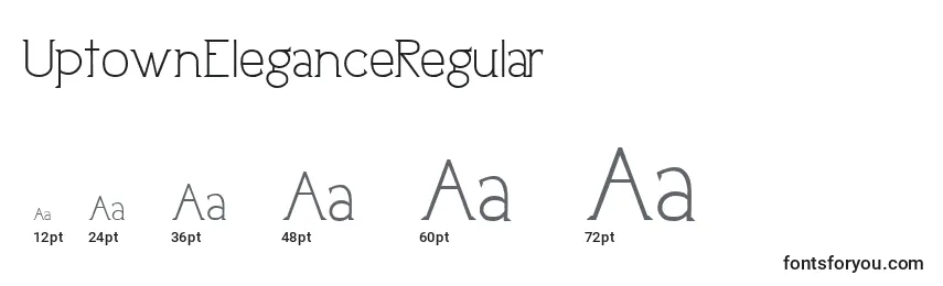 UptownEleganceRegular Font Sizes