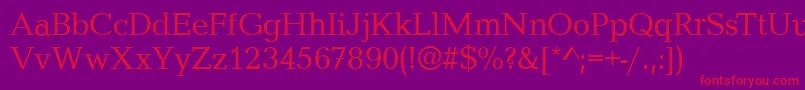 CanyonRegular Font – Red Fonts on Purple Background