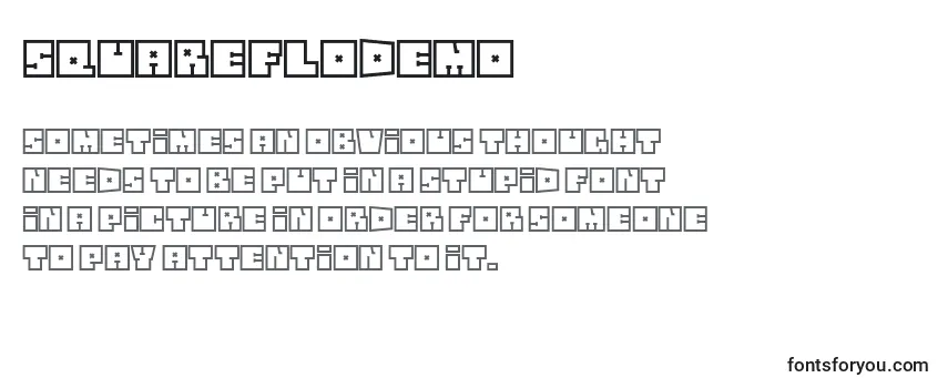 Review of the Squareflodemo Font
