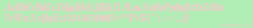 Alto Font – Pink Fonts on Green Background