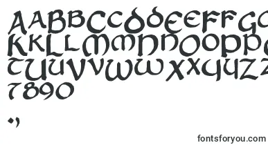Zilluncial font – celtic Fonts