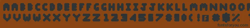 Blobify Font – Black Fonts on Brown Background