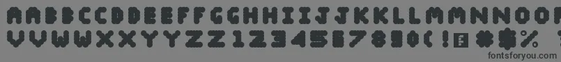 Blobify-Schriftart – Schwarze Schriften auf grauem Hintergrund