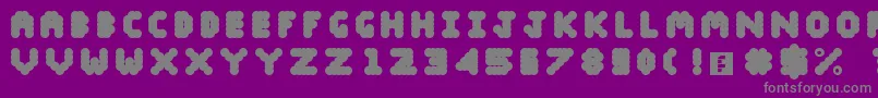 Blobify Font – Gray Fonts on Purple Background