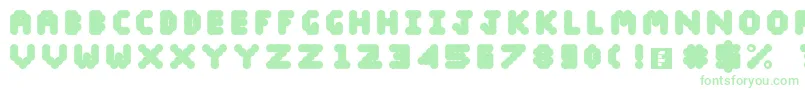 Police Blobify – polices vertes sur fond blanc