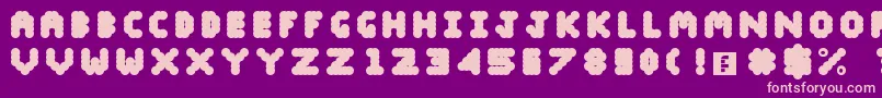 Blobify Font – Pink Fonts on Purple Background