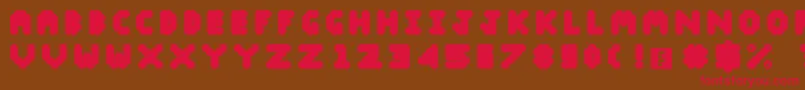 Blobify Font – Red Fonts on Brown Background