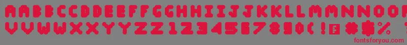 Blobify Font – Red Fonts on Gray Background