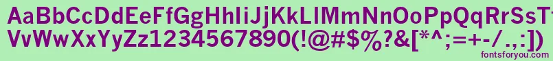 Nwgthcb Font – Purple Fonts on Green Background